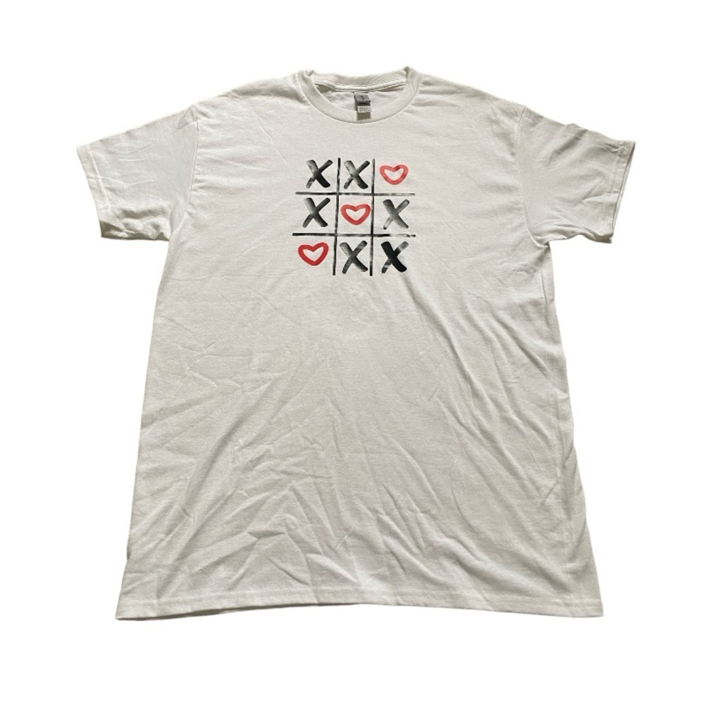 Tic Tac Toe Valentines Graphic Womens Tshirt